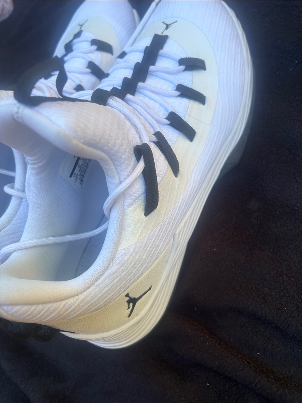 Jordan White and Black Performance Basketball Shoes AH8 110-110 Number. - Picture 8 of 8